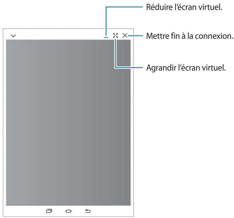 SAMSUNG SM-T710 - Utiliser l'écran virtuel - 2