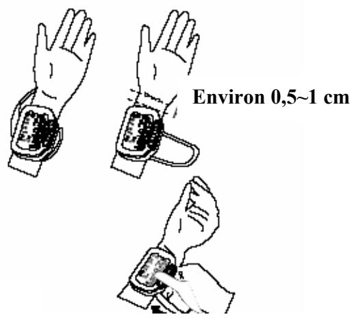 INOVALLEY TENSIOMETRE POIGNET - G- fixation du bracelet - 1