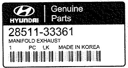 HYUNDAI I30 2008 - Genuine Parts - 1