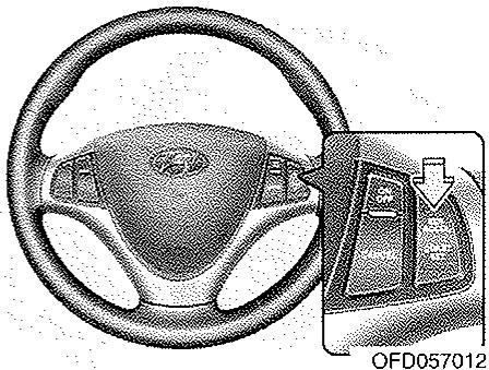 HYUNDAI I30 2008 - Pour fixer la vitesse du régulateur de vitesse: - 2