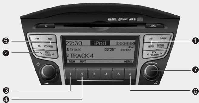 HYUNDAI IX35 2010 - UTILISATION D'UN iPod® (EUROPE_RDS) - 2