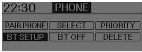 HYUNDAI IX35 2010 - ■ Configuration du téléphone - 3
