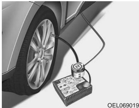 HYUNDAI IX35 2010 - SI VOUS AVEZ UN PNEU À PLAT (AVEC LE KIT TIREMOBILITYKIT, LE CAS ÉCHÉANT) - 2