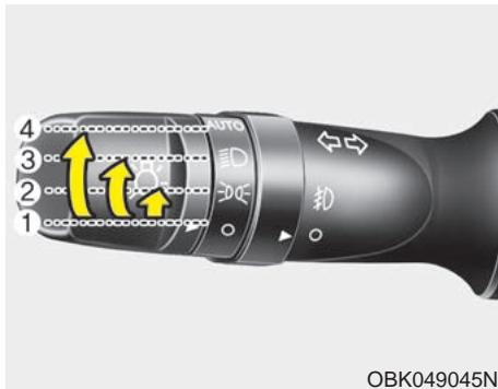HYUNDAI IX35 2010 - Fonction d'escorte lumineuse (le cas échéant) - 1