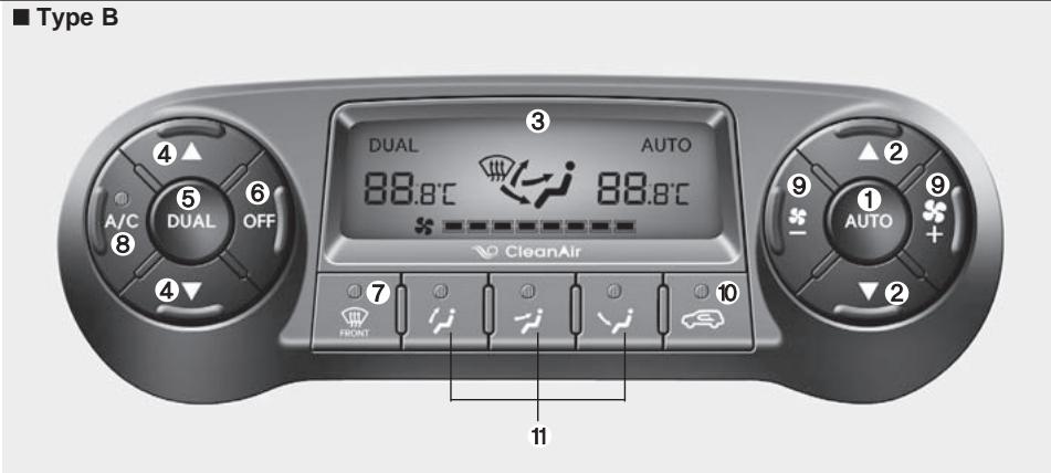 HYUNDAI IX35 2010 - SYSTÉME DE COMMANDE AUTOMATIQUE DE LA CLIMATISATION (LE CAS ÉCHÉANT) - 2