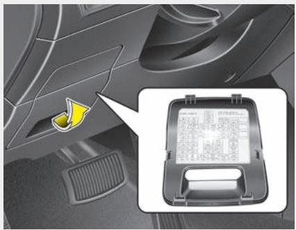 HYUNDAI IX35 2010 - Description du boîtier de relais / de fusibles - 1