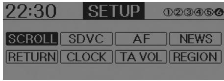 HYUNDAI IX35 2010 - Bouton SETUP - 3