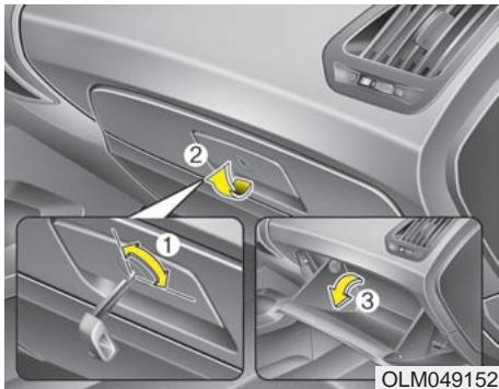 HYUNDAI IX35 2010 - Console centrale de rangement (le cas échéant) - 1