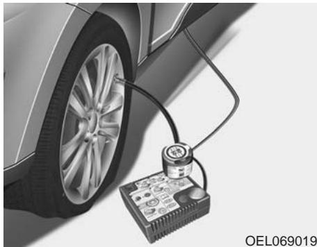 HYUNDAI IX35 2010 - Utilisation du TireMobilityKit - 1