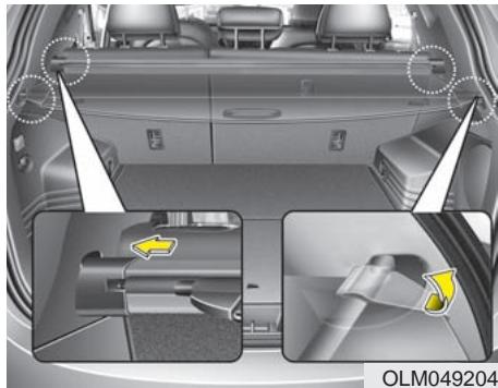 HYUNDAI IX35 2010 - Écran de sécurité du coffre (le cas échéant) - 1
