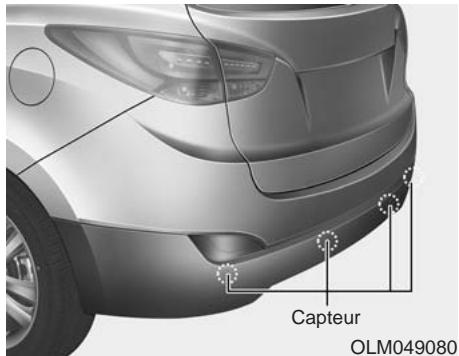 HYUNDAI IX35 2010 - SYSTÉME D'AIDE AU STATIONNEMENT ARRÈRE (LE CAS ÉCHÉANT) - 1