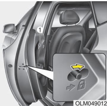 HYUNDAI IX35 2010 - Système de verrouillage des portes par détction de vitesse (le cas échéant) - 1