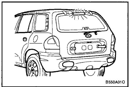HYUNDAI SANTA FE 2001 - TROISIÈME FEU STOP ARRIERE (Si installé) - 1