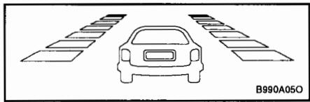 HYUNDAI SANTA FE 2001 - Affichage de la route en fonction de la vitesse du vehicule. - 1