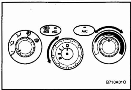 HYUNDAI SANTA FE 2001 - COMMANDES DU CHAUFFAGE - 3