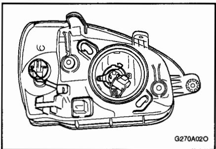 HYUNDAI SANTA FE 2001 - REPLACER LES AMPOULES DE PHARE - 2