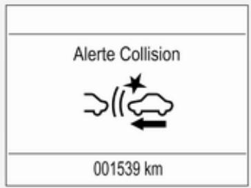 OPEL ASTRA 2016 - Sélection de la sensibilité de l'alerte - 2