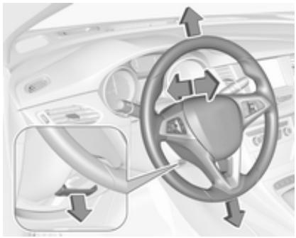 OPEL ASTRA 2016 - Réglage du volant - 1
