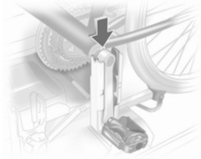 OPEL MERIVA B 2011 - Fixation d'un vélo sur le système de transport arrêté - 3