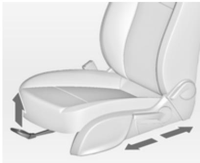 OPEL MERIVA B 2011 - Position du siège - 1