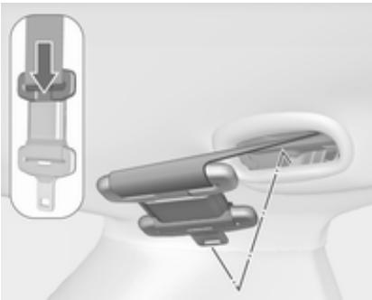 OPEL MERIVA B 2011 - Ceinture de sécurité des sièges arrêté - 2