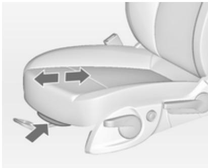 OPEL MERIVA B 2011 - Appui-cuisses réglabre - 1