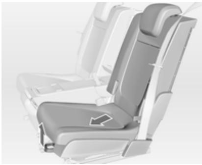 OPEL MERIVA B 2011 - Déplacement des sièges en position 1 - 3