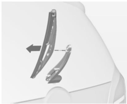 OPEL MERIVA B 2011 - Balai d'essuie-glace de la lunette arrête - 1