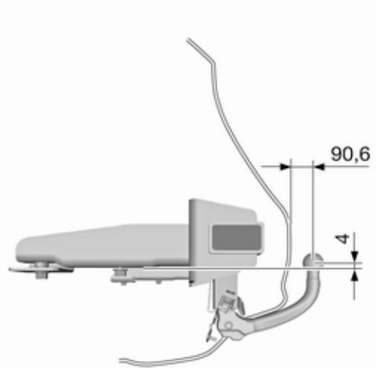 OPEL MERIVA B 2011 - Dimensions de montage du dispositif d'attelage - 1