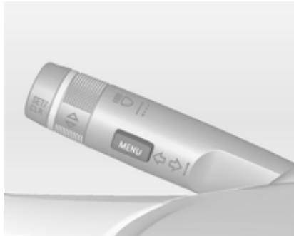 OPEL MERIVA B 2011 - Sélection des menus et des fonctions - 1