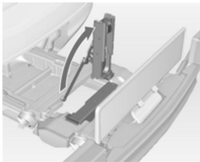 OPEL MERIVA B 2011 - Déploiement des logements de manivelle de pédale - 1