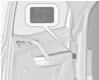 OPEL MERIVA B 2011 - Plaquette d'identification - 1