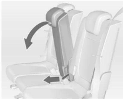 OPEL MERIVA B 2011 - Déplacement des sièges en position 1 - 1