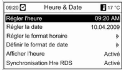 OPEL MOKKA 2013 - Réglage de la date et de l'heure - 1