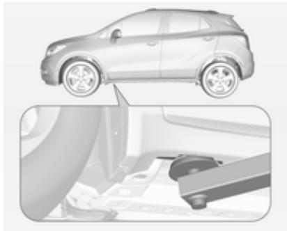 OPEL MOKKA 2013 - Point de levage sur un pont élévateur - 2