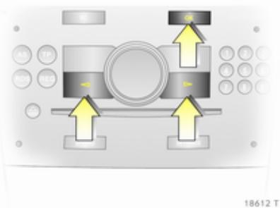 OPEL ZAFIRA 2 - Sélection des fonctions - 1