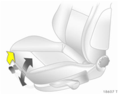 OPEL ZAFIRA 2 - Hauteur de siège - 2