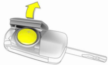 OPEL ZAFIRA 2 - Remplacement de pile de la télécommande radio - 1
