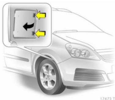 OPEL ZAFIRA 2 - Remplacement des ampôules - 1