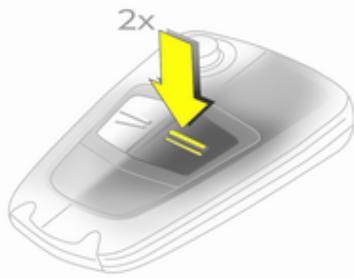 OPEL ZAFIRA 2 - Activation avec la télécommande radio - 1