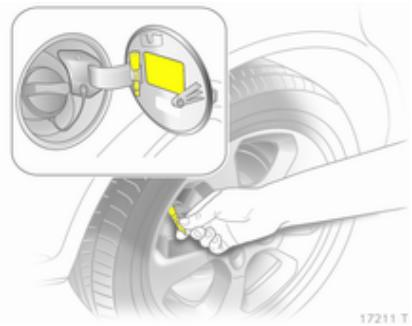 OPEL ZAFIRA 2 - Pression de gonflage - 1