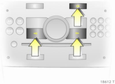 OPEL ZAFIRA 2 - Sélection avec les boutons de l'Infotainment System - 1