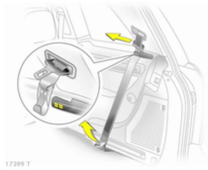 OPEL ZAFIRA 2 - Ceintures de sécurité détachables de la troisième rangée - 2