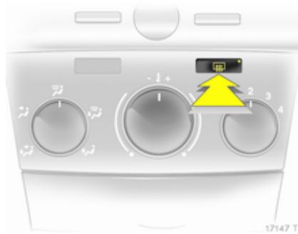 OPEL ZAFIRA 2 - Lunette arrête chauffante - 1