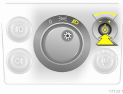 OPEL ZAFIRA 2 - Commande de l'éclairage du tableau de bord - 1