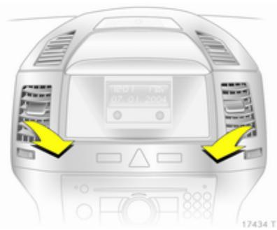 OPEL ZAFIRA 2 - Bouches d'ération réglables - 1