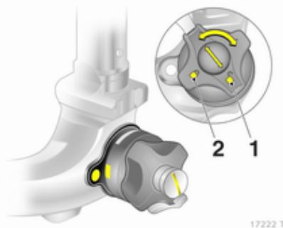 OPEL ZAFIRA 2 - Contrôle du serrage de la barre d'attelage - 1
