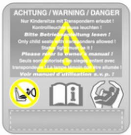 OPEL ZAFIRA 2 - Détector d'occupation de siège - 1