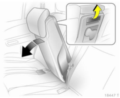 OPEL ZAFIRA 2 - Rabattre le dossier de siège central - 1