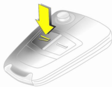 OPEL ZAFIRA 2 - Déverrouillage du vehicule   Télécommande radio - 1